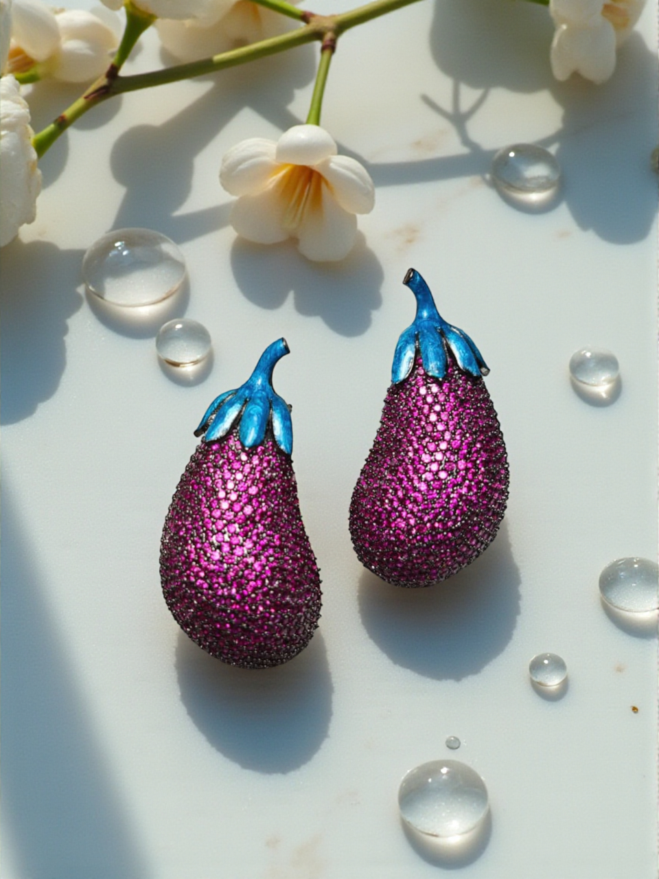 Eggplant Sparkle Earrings