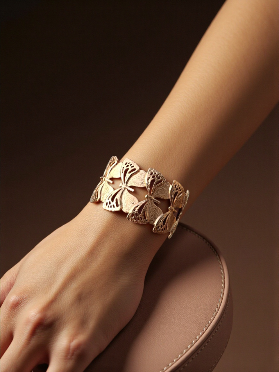 Golden Flutter Lace Bracelet