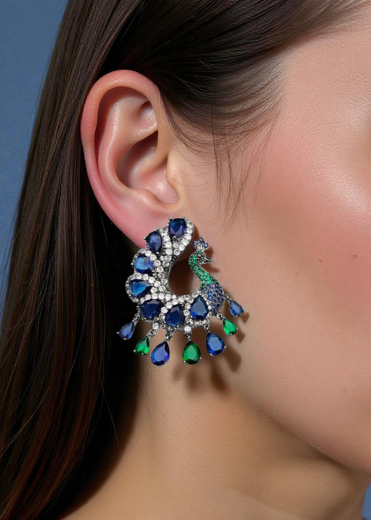 Royal Peacock Earrings