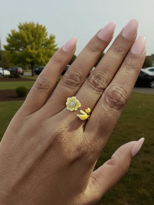 Yellow Blossom Ring