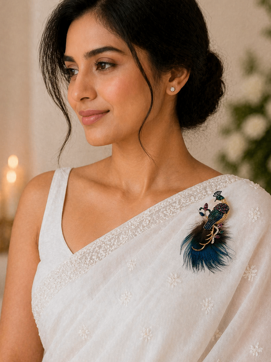 Royal Peacock Brooch