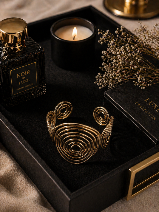 Golden Spiral Statement Hand Cuff