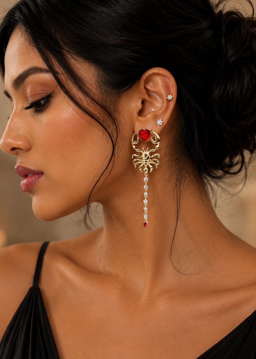 Scorpion Drop Earrings