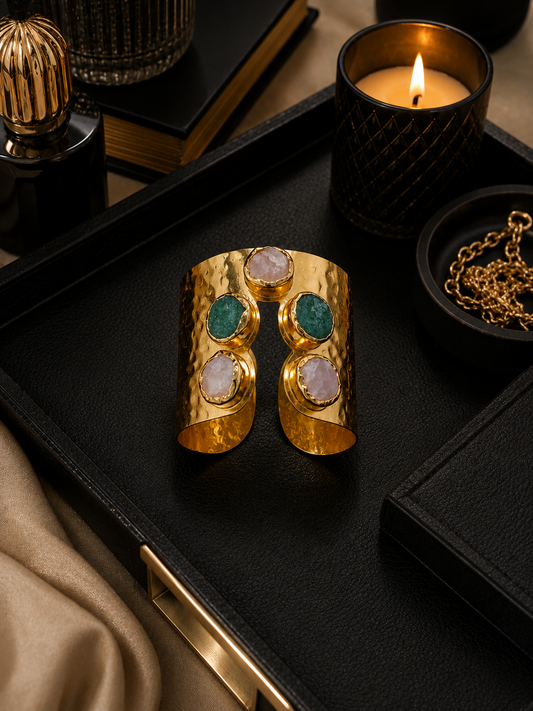 Golden Stone Hand Cuff