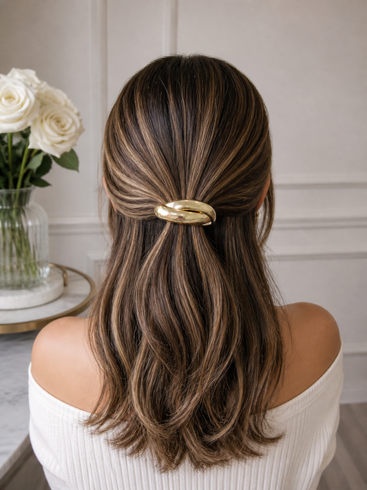 Twist Gold Hair Band
