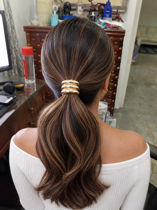 Triple-Layer Gold Hair Band