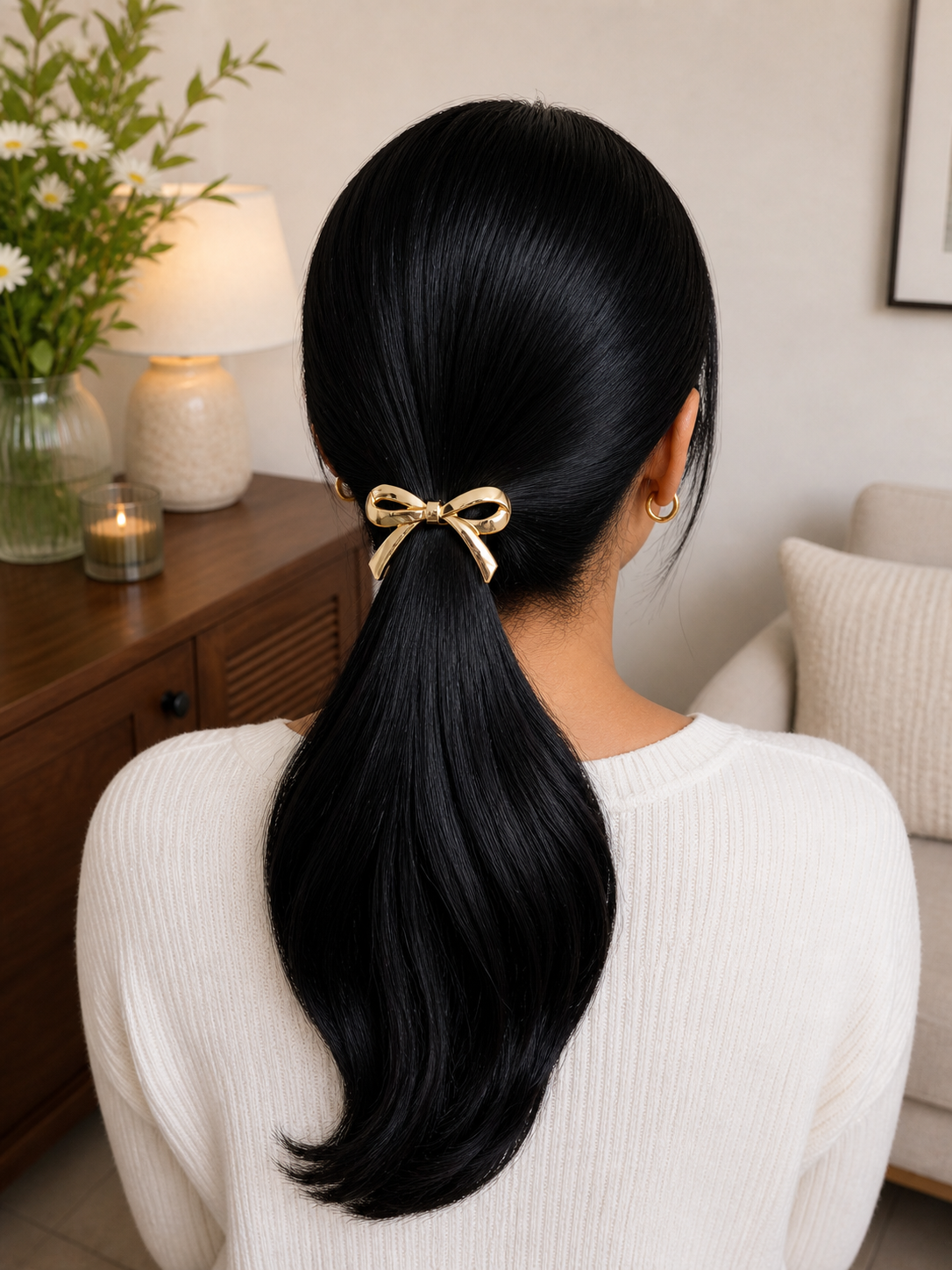 Bow Gold Hair Band