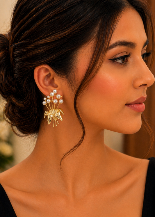 Pearl Bloom Bouquet Earrings