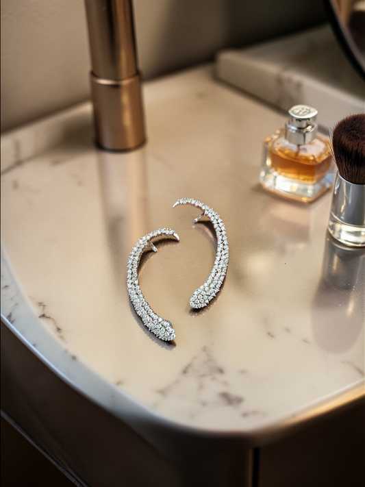 Crystal Arc Ear Cuffs