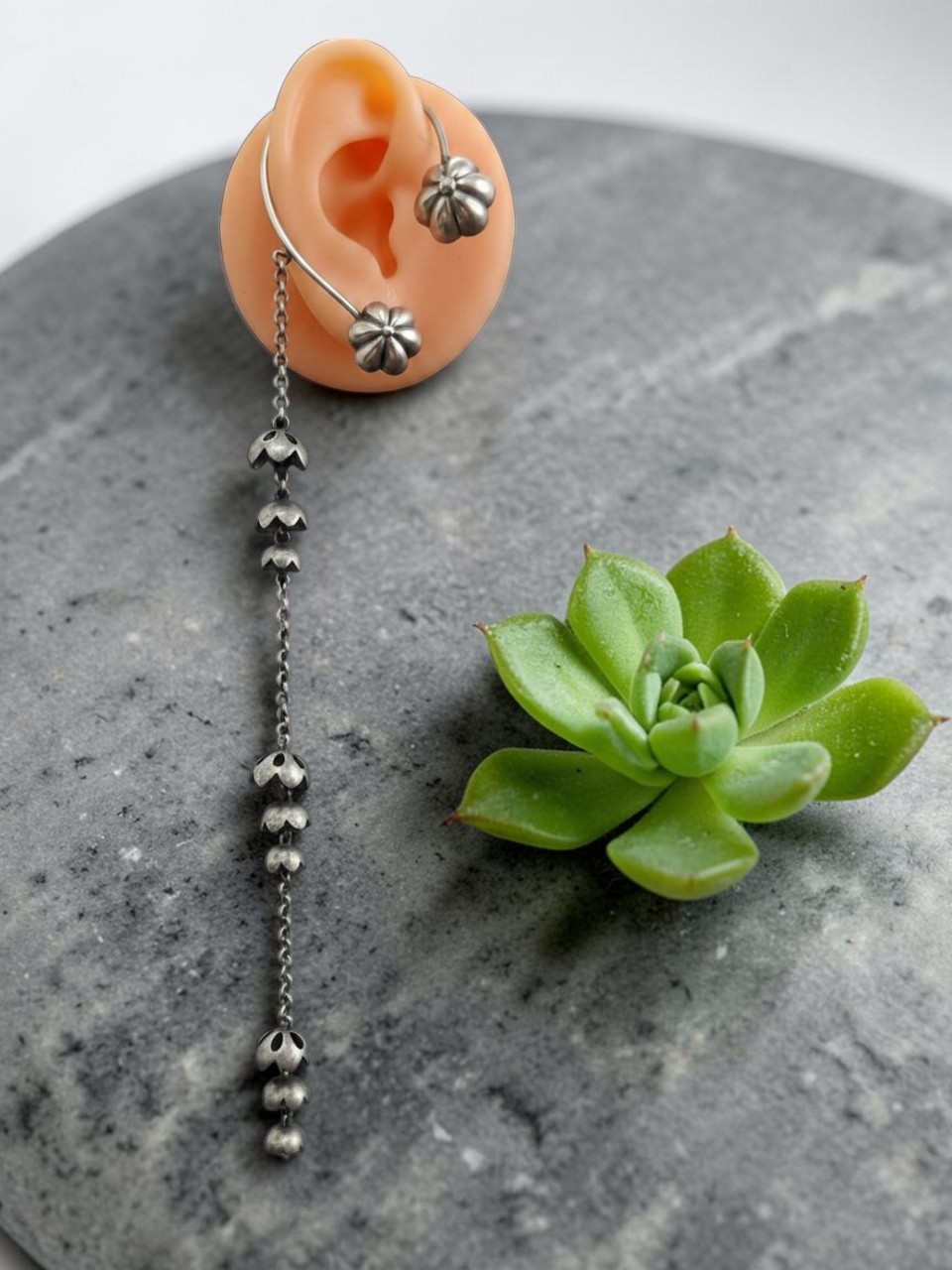 Midnight Drift Ear Cuff Chain