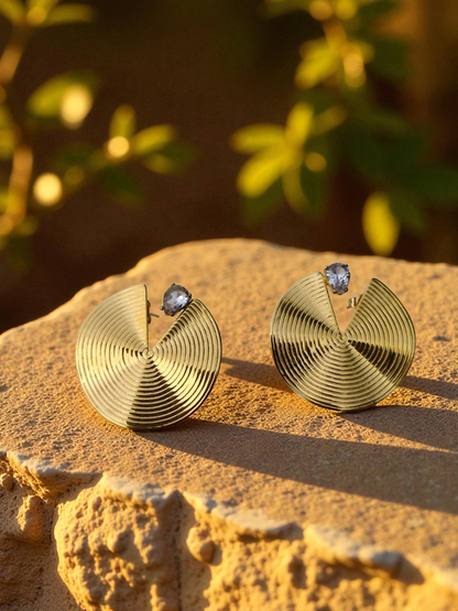 Golden Swirl Earrings