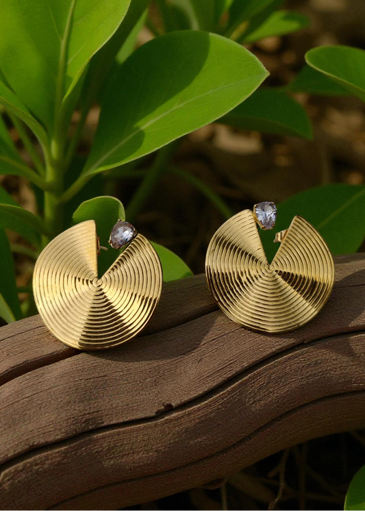 Golden Swirl Earrings