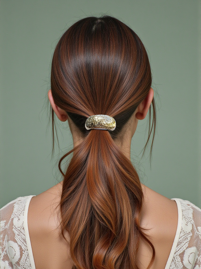 Textured Metallic Hair Band