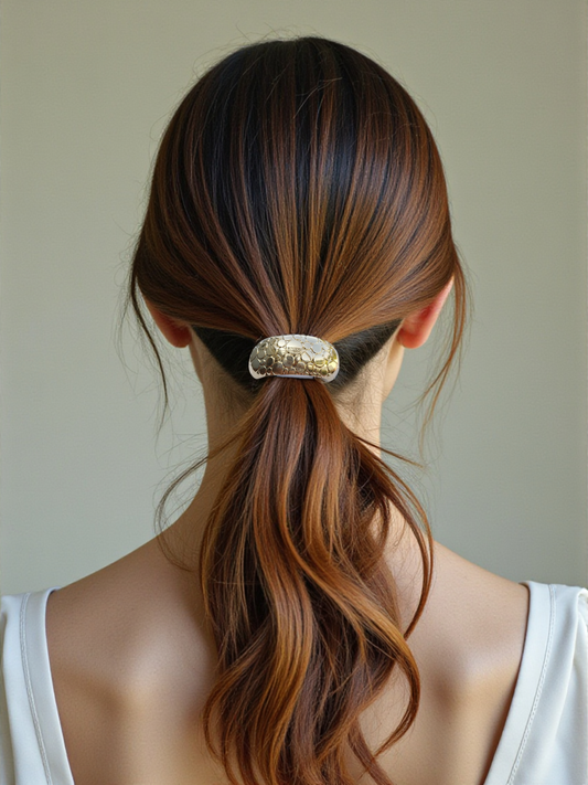 Textured Metallic Hair Band