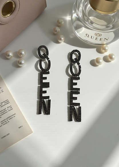 Statement Queen Drop Earrings