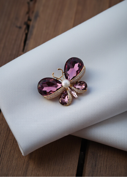 Purple Flutter Brooch