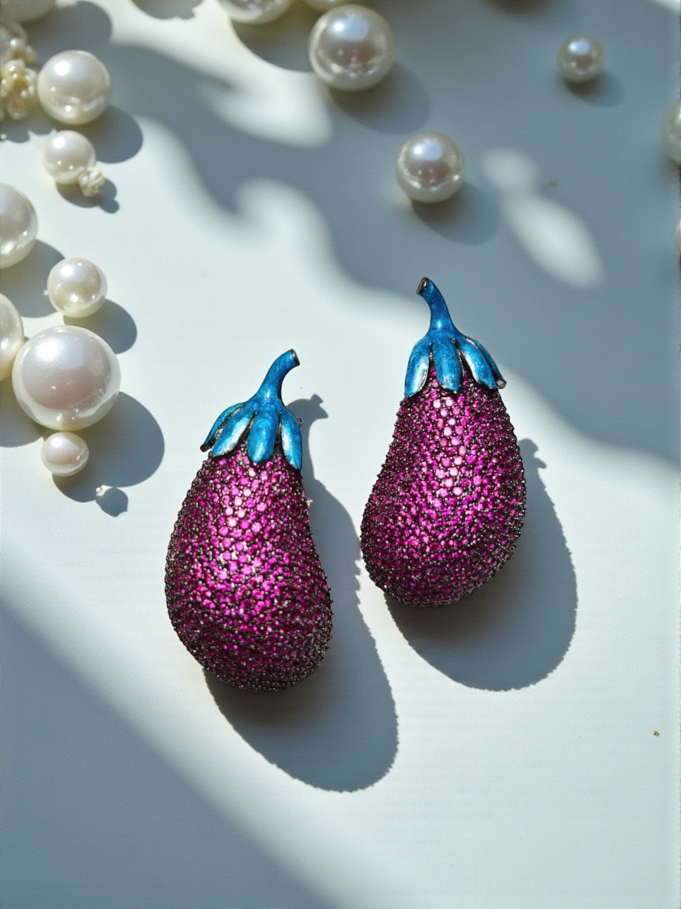 Eggplant Sparkle Earrings
