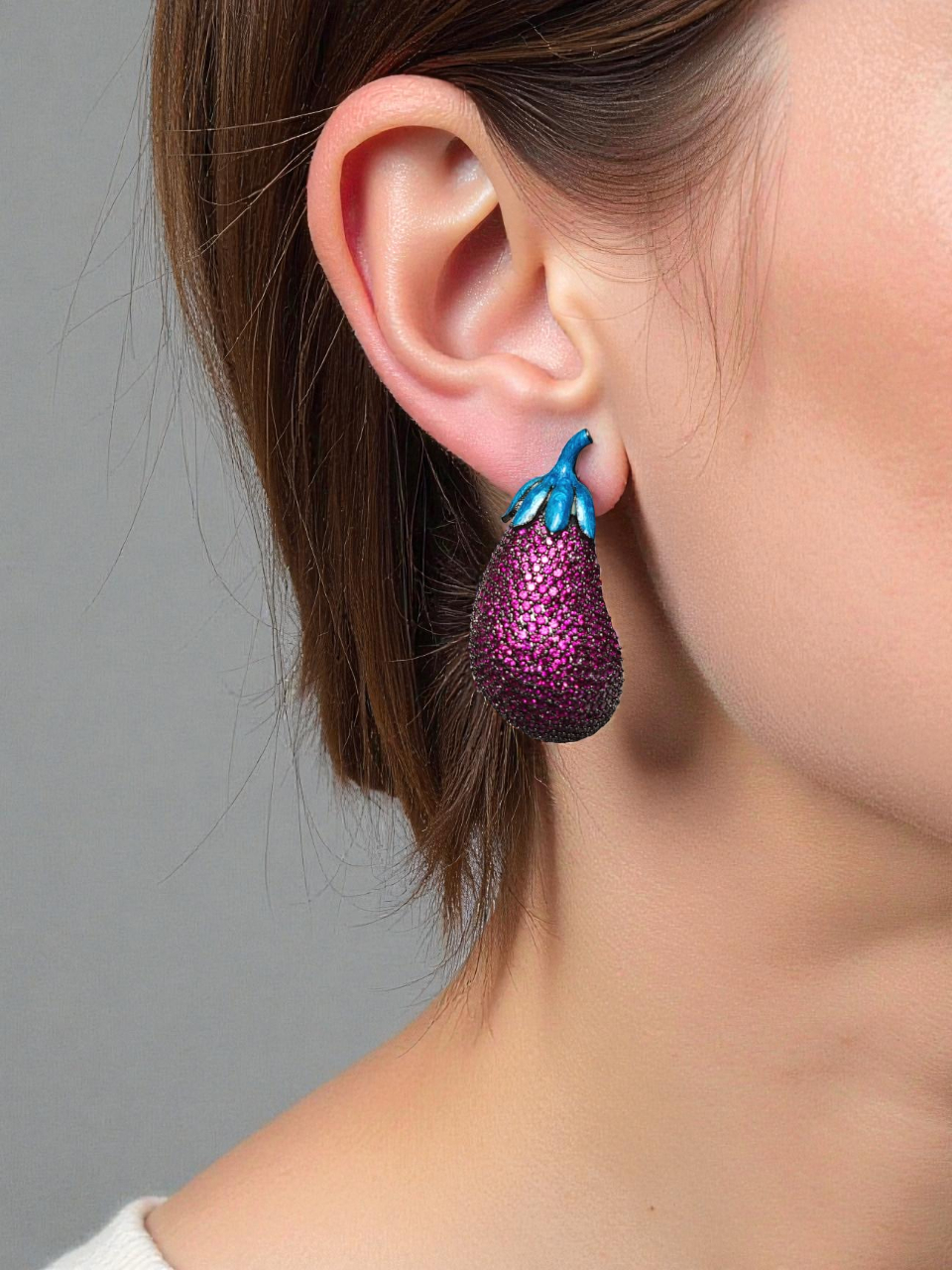 Eggplant Sparkle Earrings