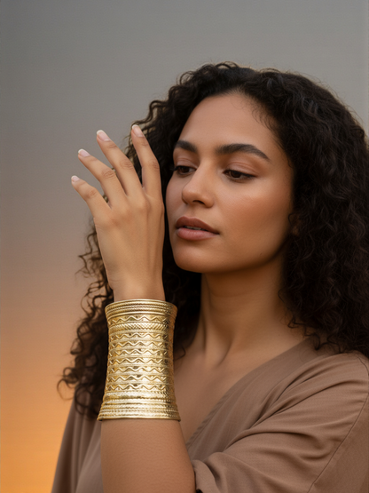 Heritage Gold Cuff Bracelet