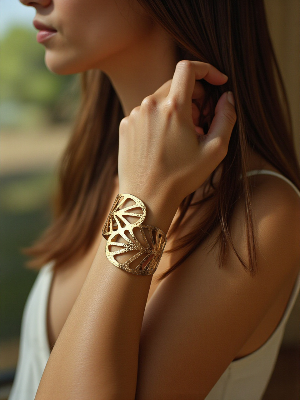 Golden Leaf Bracelet