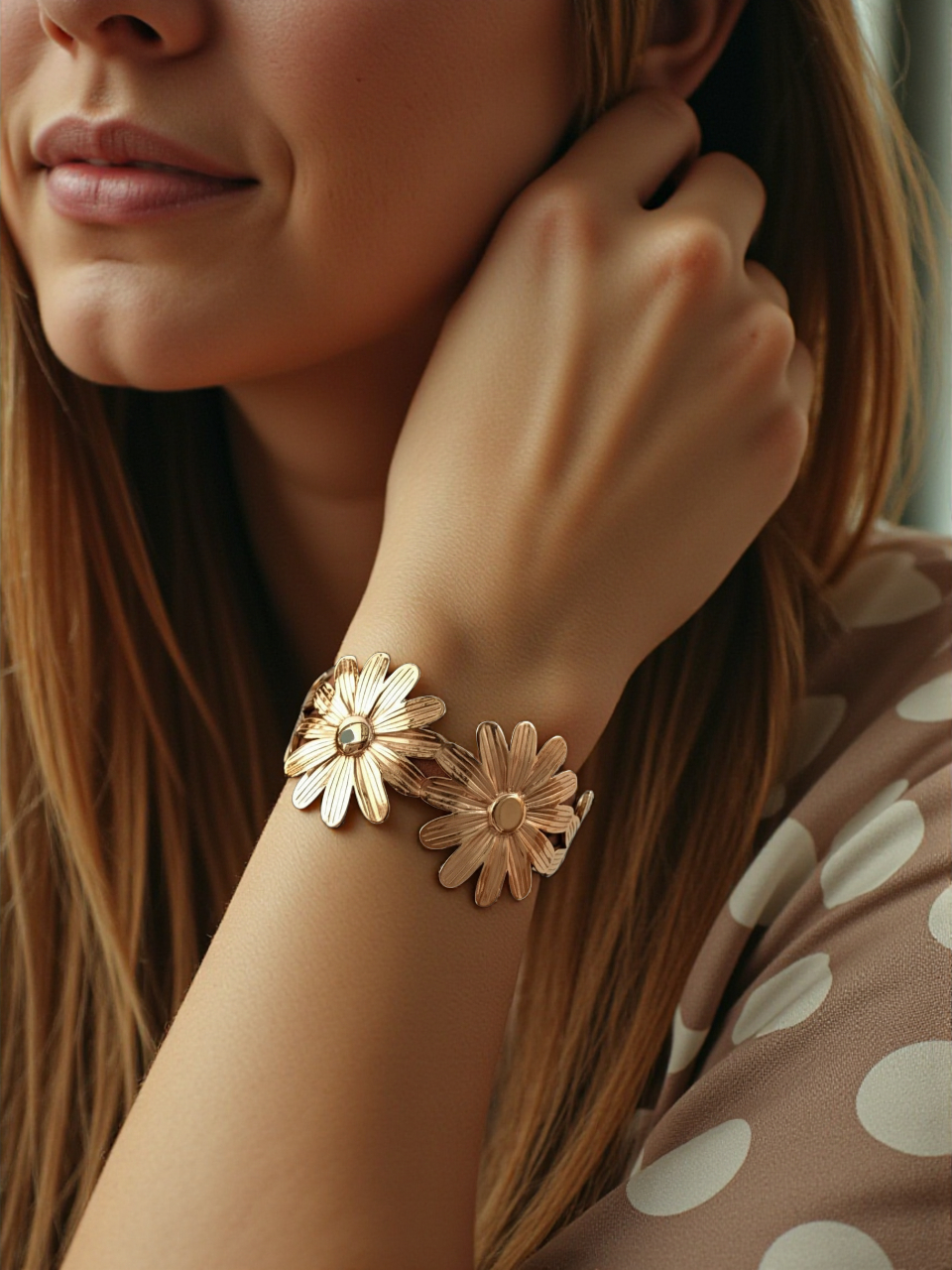 Golden Daisy Bloom Bracelet