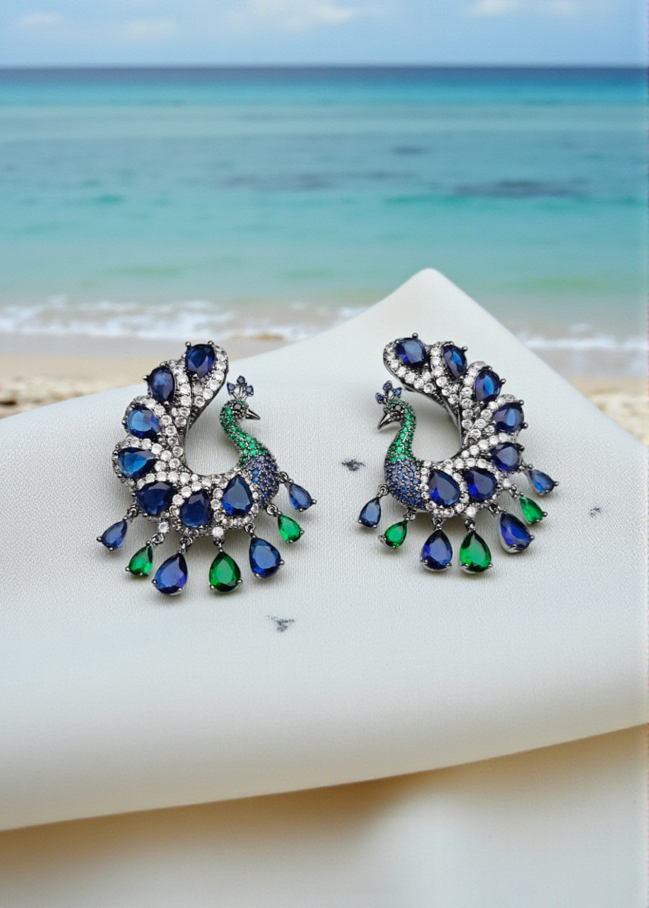 Royal Peacock Earrings