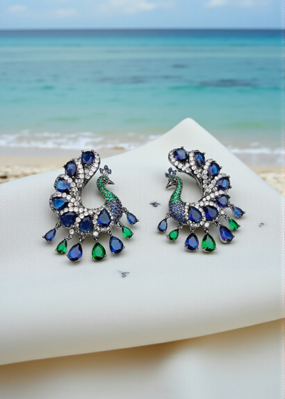 Royal Peacock Earrings