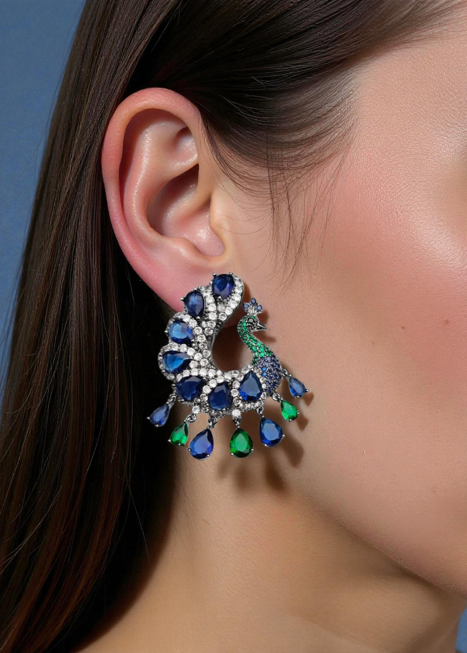 Royal Peacock Earrings