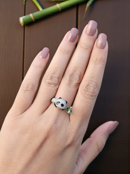 Panda Crystal Ring
