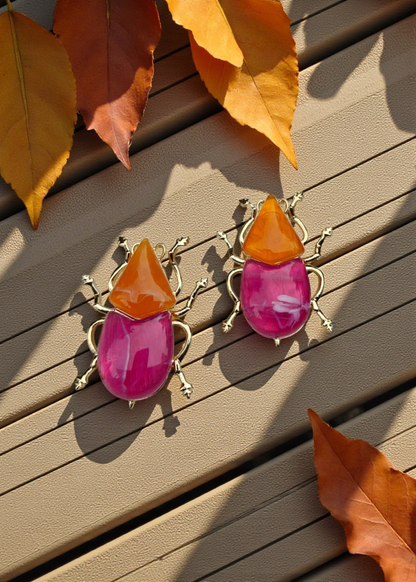 Bold Beetle Earrings