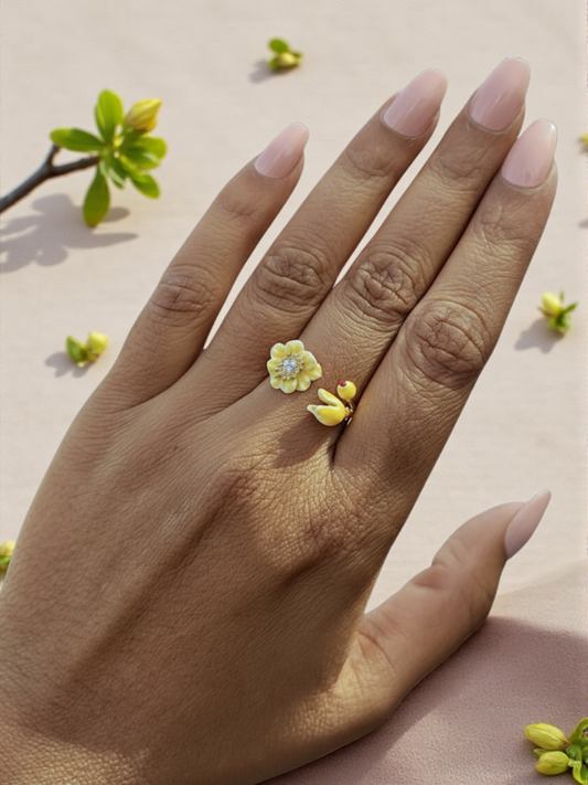 Yellow Blossom Ring