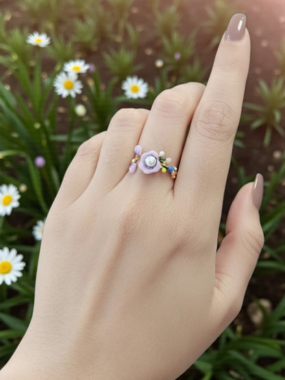 Lavender Bloom Garden Ring