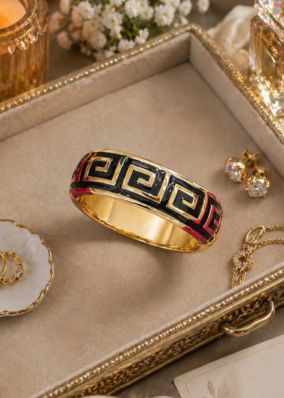Enamel Luxe Bangle