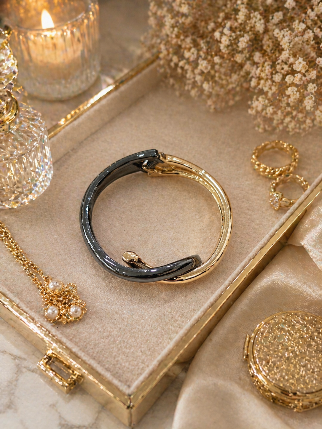 Dual Aura Twist Bangle