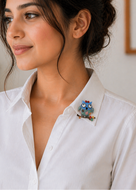 Little Hoot Owl Brooch