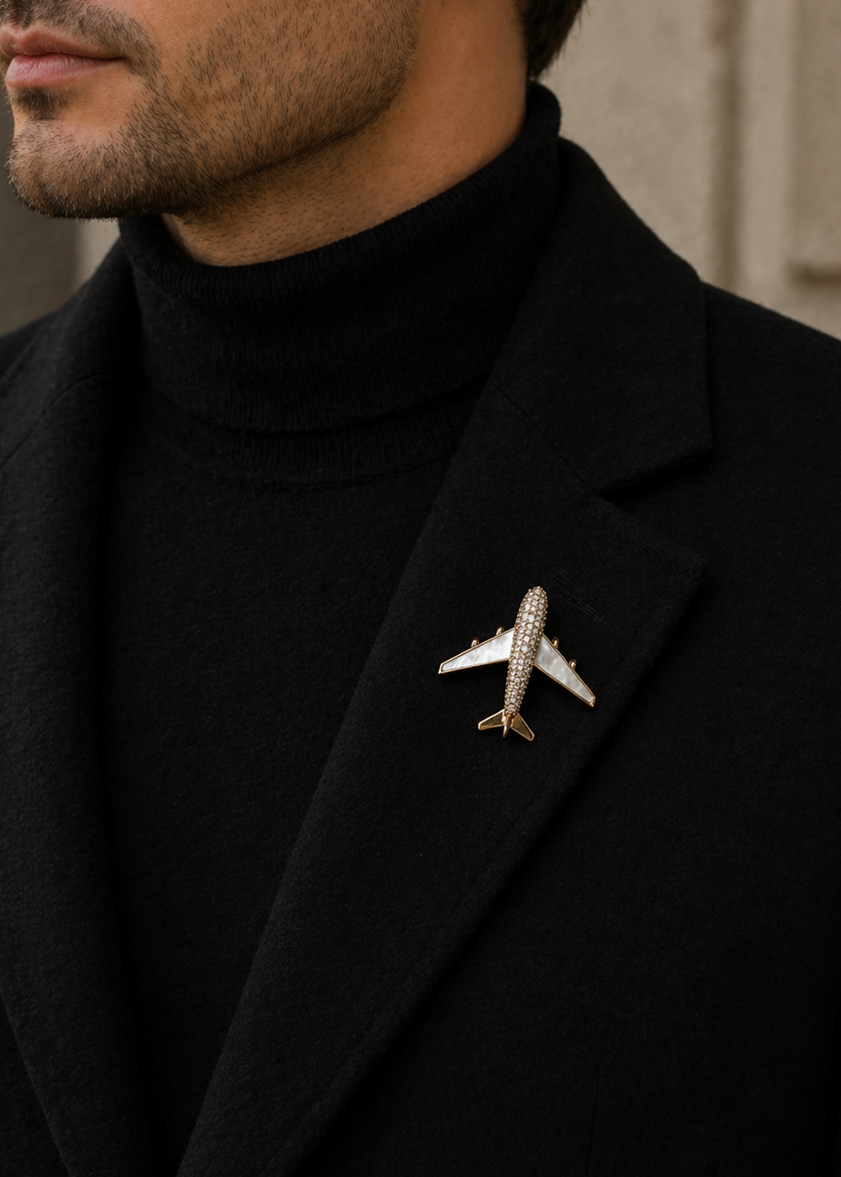 Golden Flight Brooch