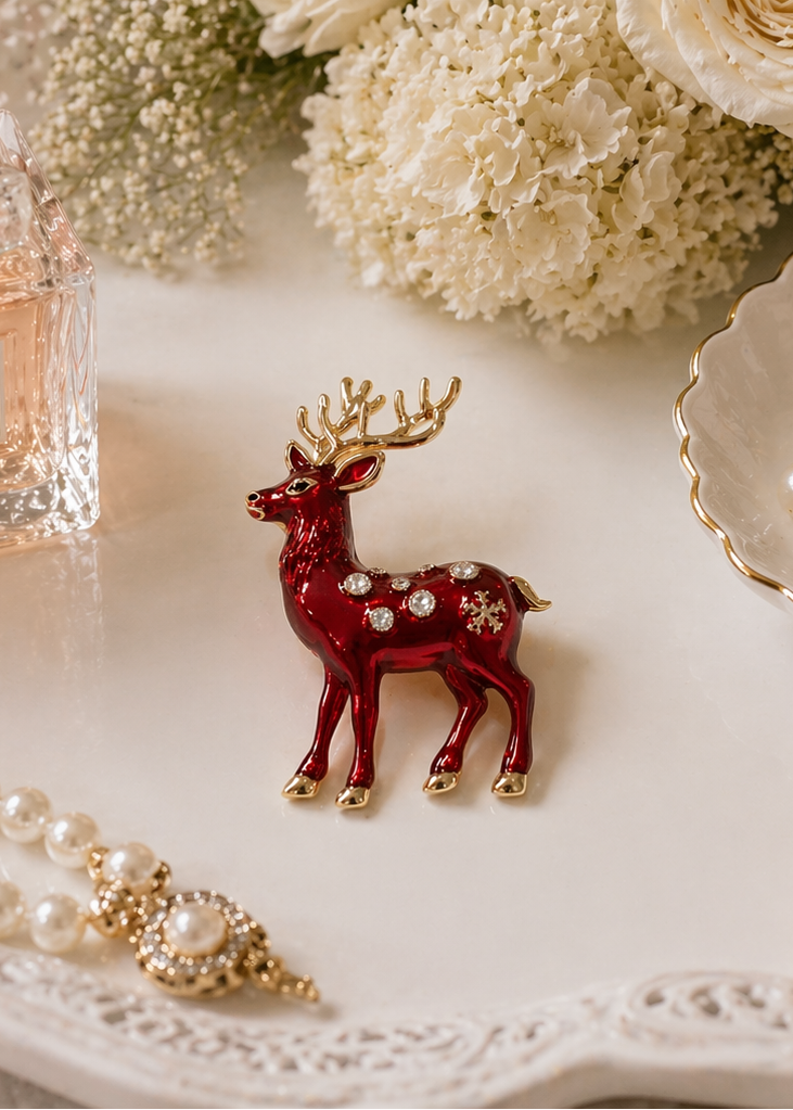 Deer Elegance Brooch