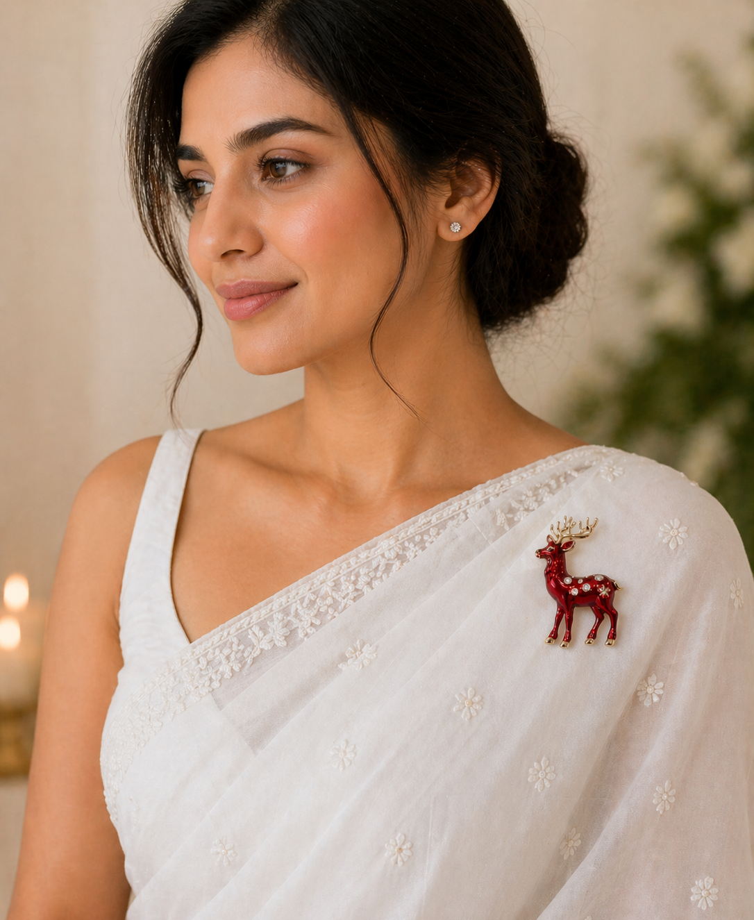 Deer Elegance Brooch
