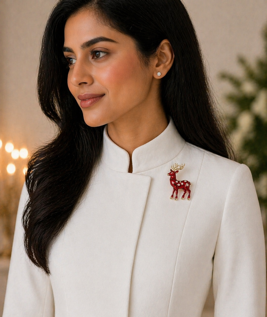 Deer Elegance Brooch
