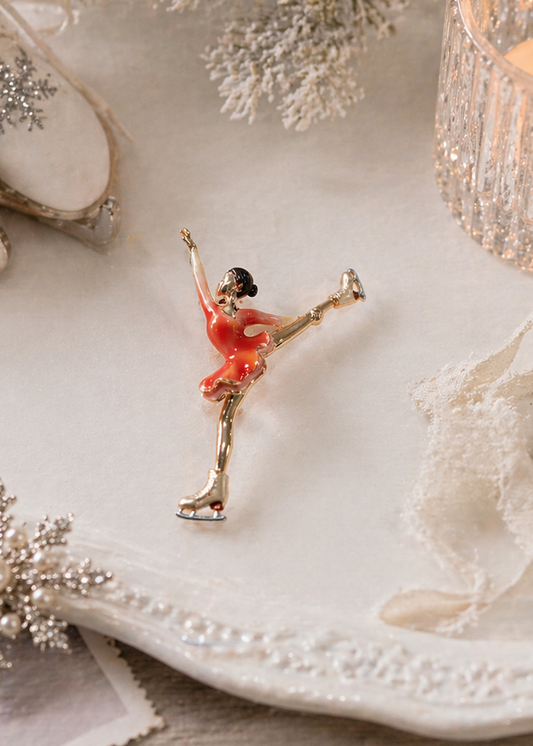 Skater Brooch