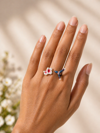 Hummingbird Bloom Ring