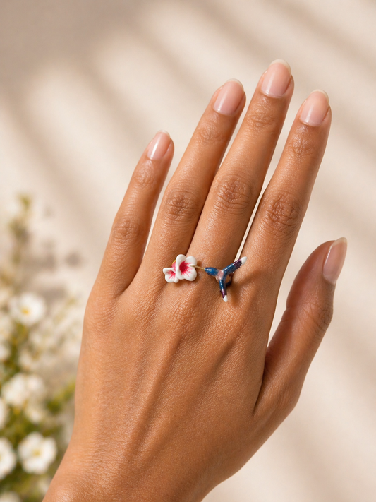 Hummingbird Bloom Ring