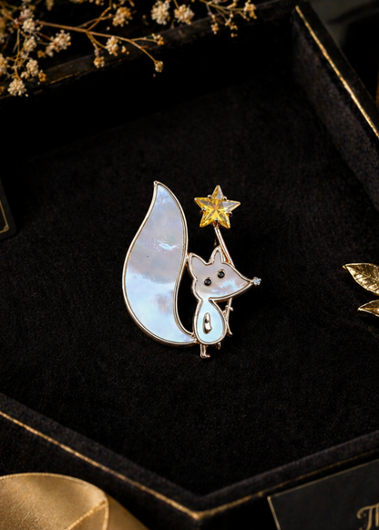 Twinkle Fox Brooch