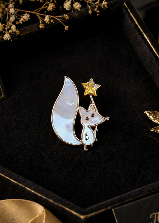 Twinkle Fox Brooch