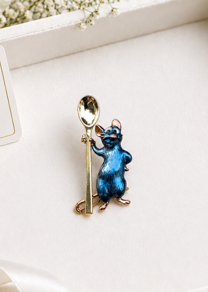 Little Chef Mouse Brooch