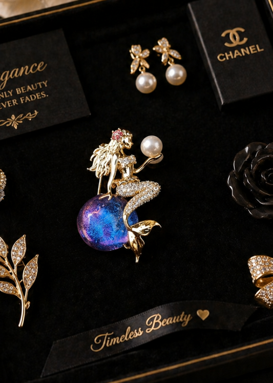 Moonlight Mermaid Brooch