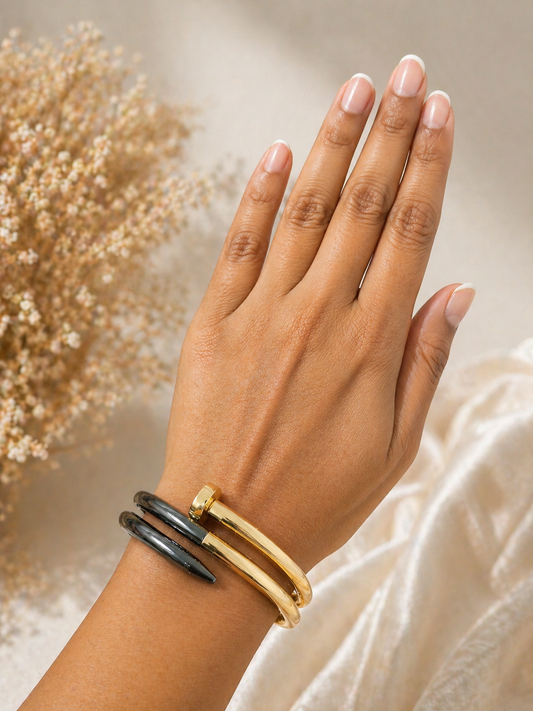 Dual Tone Edge Hand Cuff