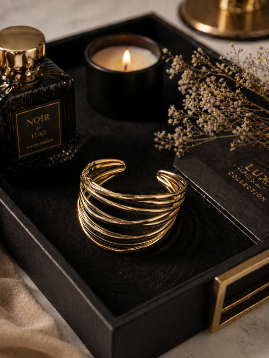 Golden Spiral Hand Cuff