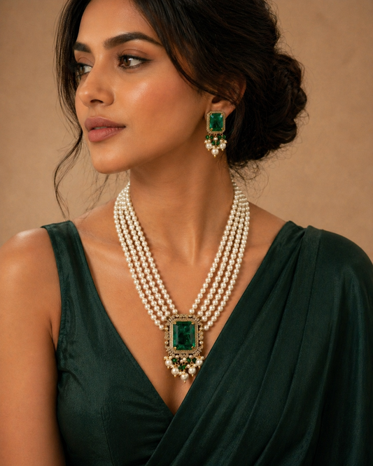 Pearl Layered Necklace Set