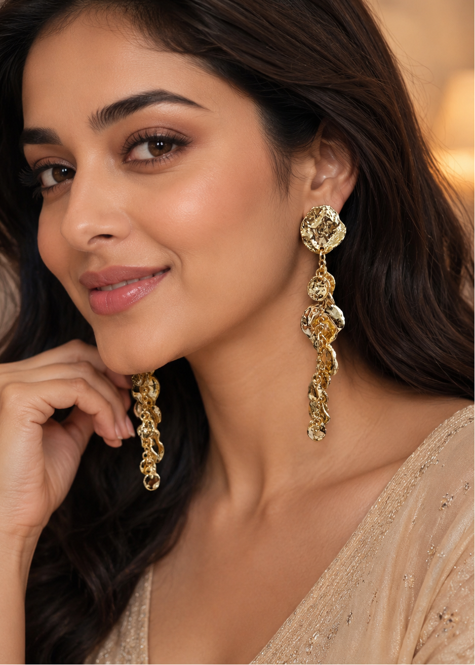 Molten Muse Cascade Earrings